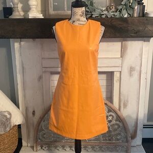 NWT House of Harlow vegan leather dress